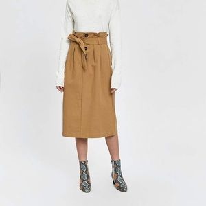 Stolen Carla Belted MIDI Skirt
